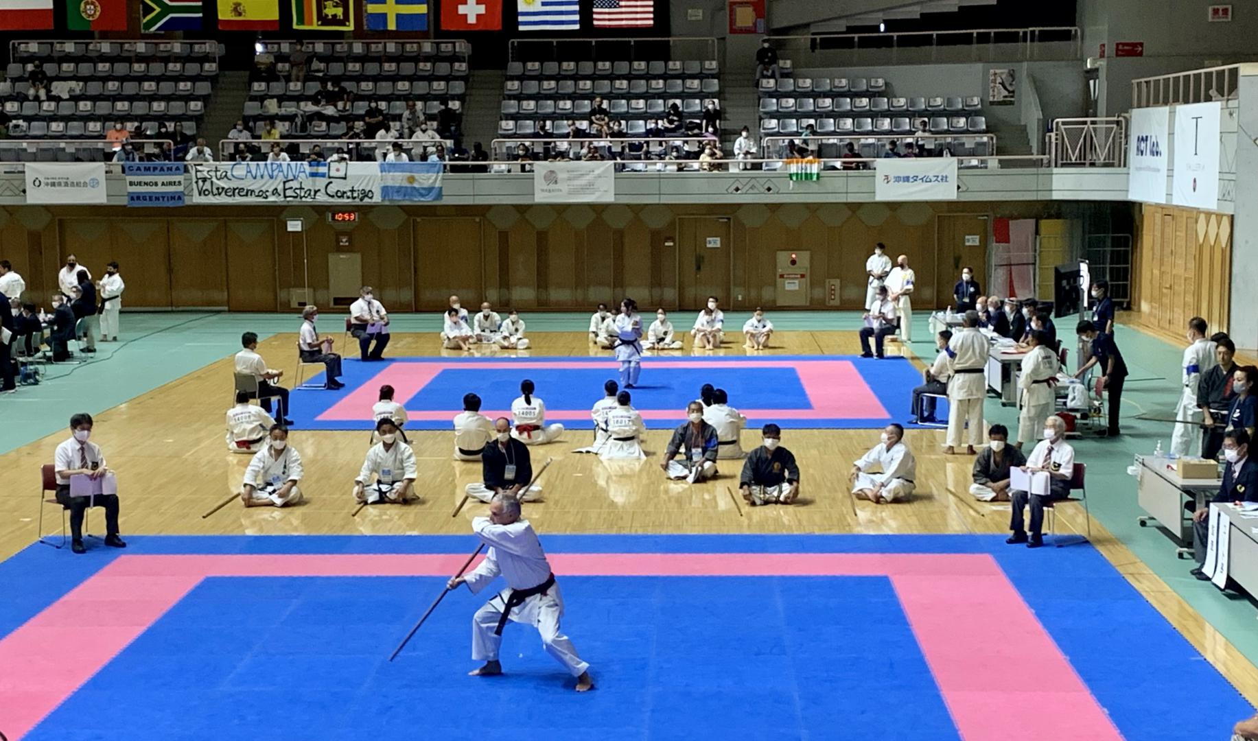 Adultes 2 bo - Stef en 8ème de finale - Okinawa karate world championships 2022